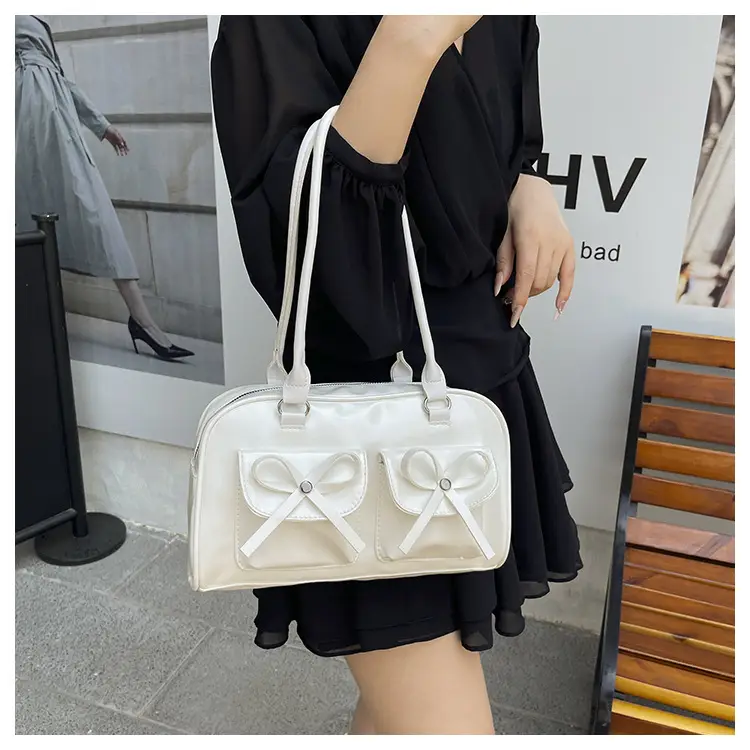Brown Leather Bow Shoulder Bag for Women 2025 — feature 16