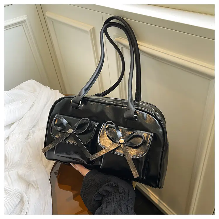 Brown Leather Bow Shoulder Bag for Women 2025 — feature 22
