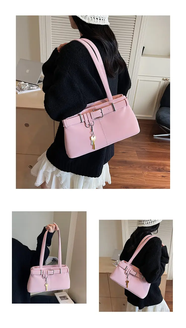 Pink Leather Shoulder Bag for Women 2025 — feature 12