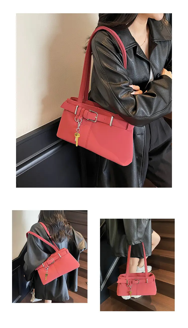 Pink Leather Shoulder Bag for Women 2025 — feature 14