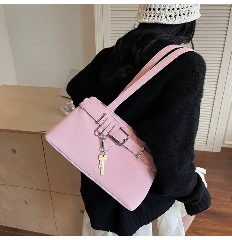 Pink Leather Shoulder Bag for Women 2025 — feature 21
