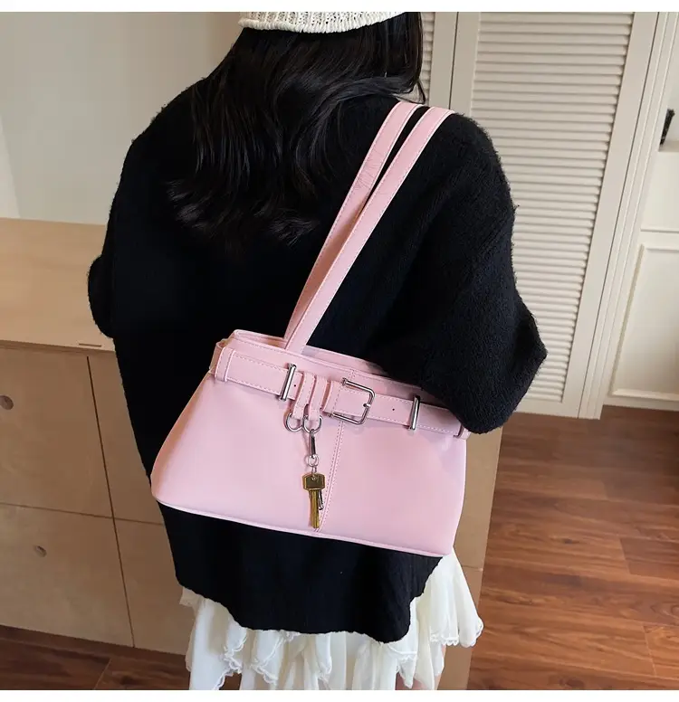 Pink Leather Shoulder Bag for Women 2025 — feature 22
