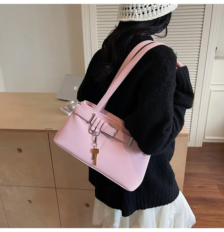 Pink Leather Shoulder Bag for Women 2025 — feature 23