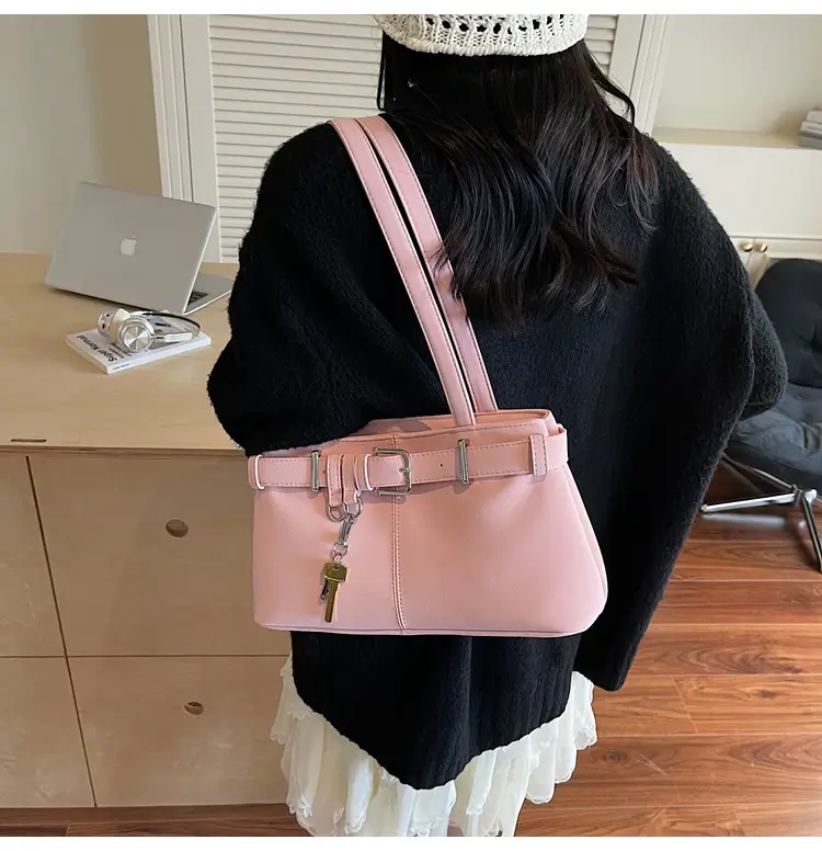 Pink Leather Shoulder Bag for Women 2025 — feature 24