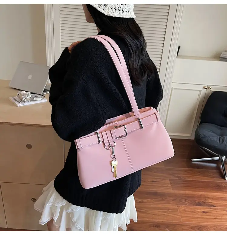 Pink Leather Shoulder Bag for Women 2025 — feature 25