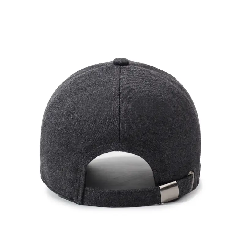 Men Sunshade Baseball Cap Grey Peaked
