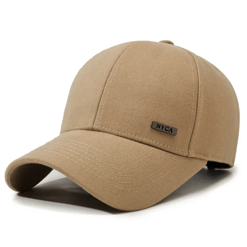 Men Sunshade Baseball Cap Grey Peaked