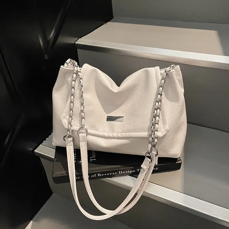White Chain Crossbody Bag for Women 2025 - Image 5