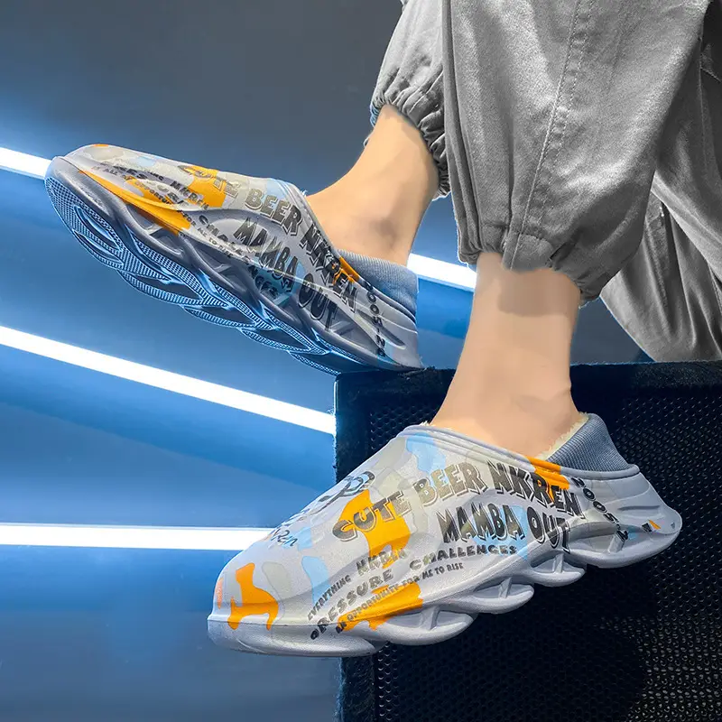 Men's Winter Waterproof Indoor Home Large Size 2025 New Outer Wear Home Cotton Slippers Men's Winter - Image 15