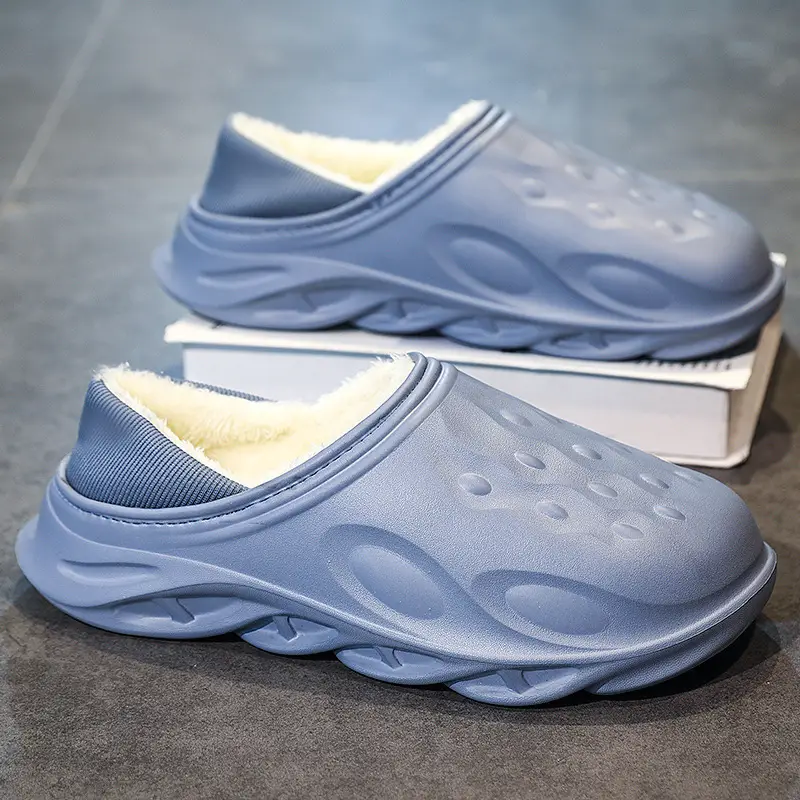 Men's Winter Waterproof Indoor Home Large Size 2025 New Outer Wear Home Cotton Slippers Men's Winter - Image 9