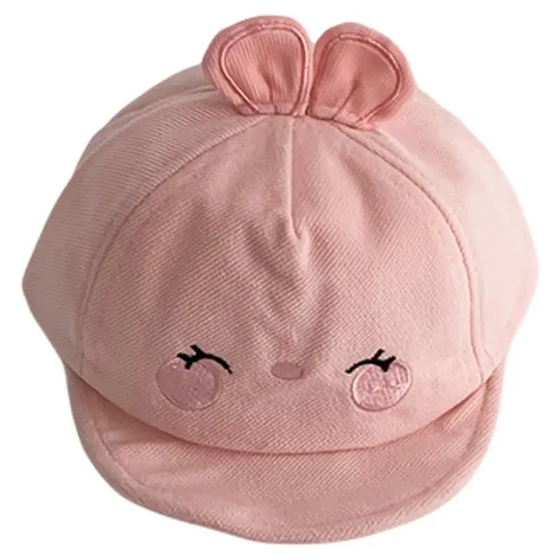 Baby Peaked Cap for Baby Girls Pink White Winter Windproof - Image 8