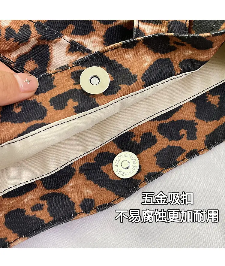 Leopard Print Large Capacity Women's Tote Bag — feature 21