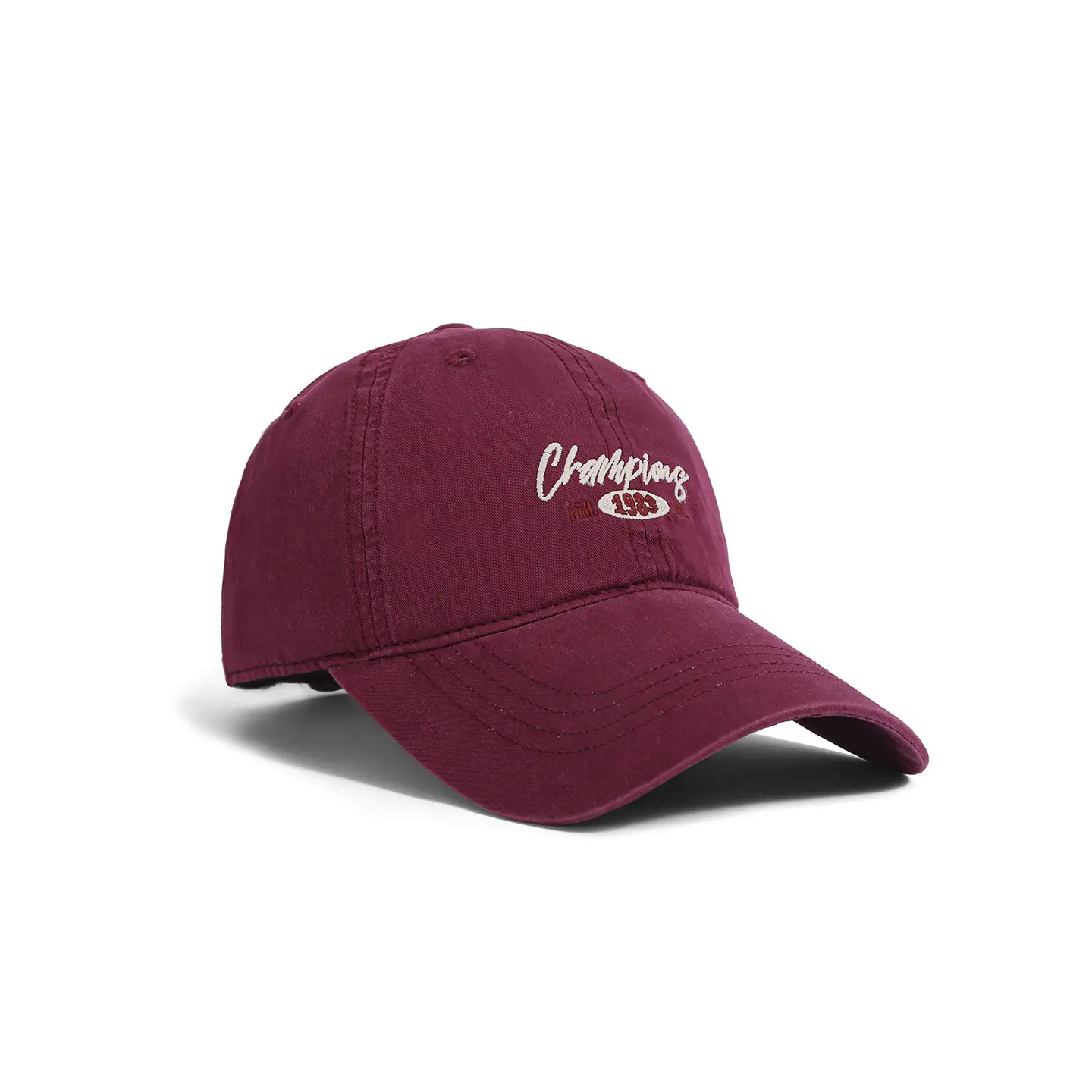Vintage Embroidered 1985 Cap Maroon Unisex - Image 2