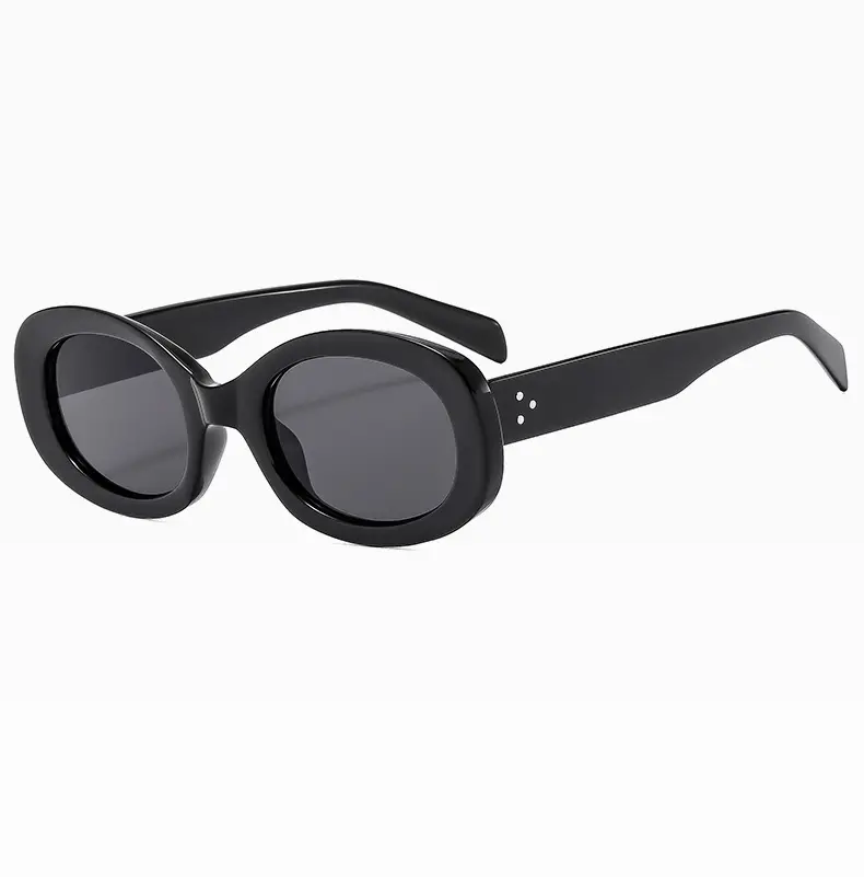 New Retro Black Oval Sunglasses for Women — feature 12