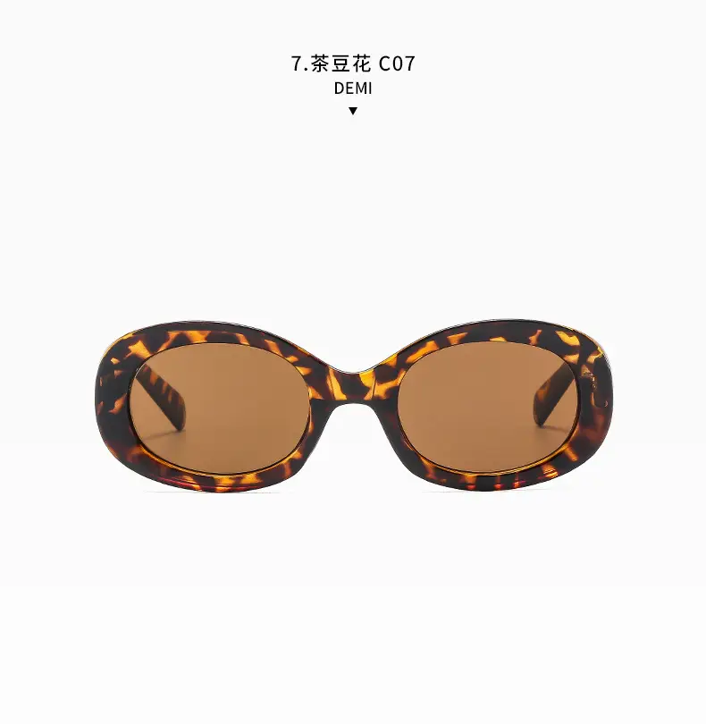 New Retro Black Oval Sunglasses for Women — feature 23