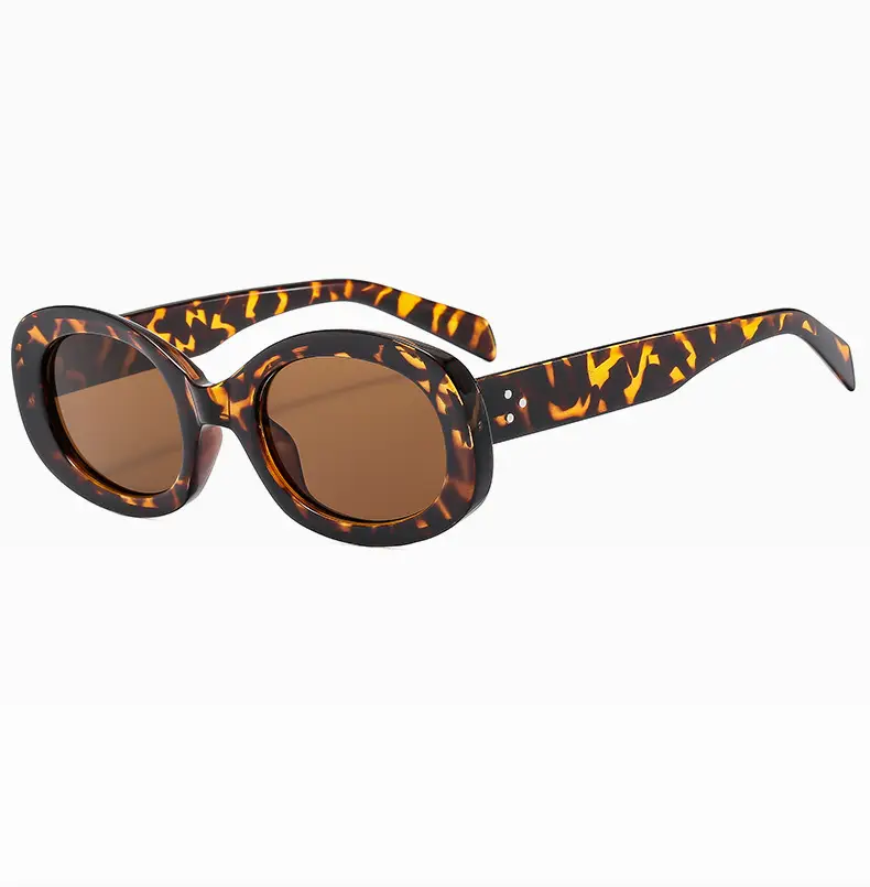 New Retro Black Oval Sunglasses for Women — feature 24