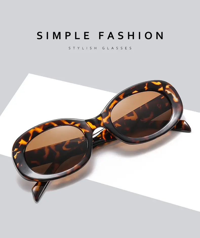 New Retro Black Oval Sunglasses for Women — feature 3