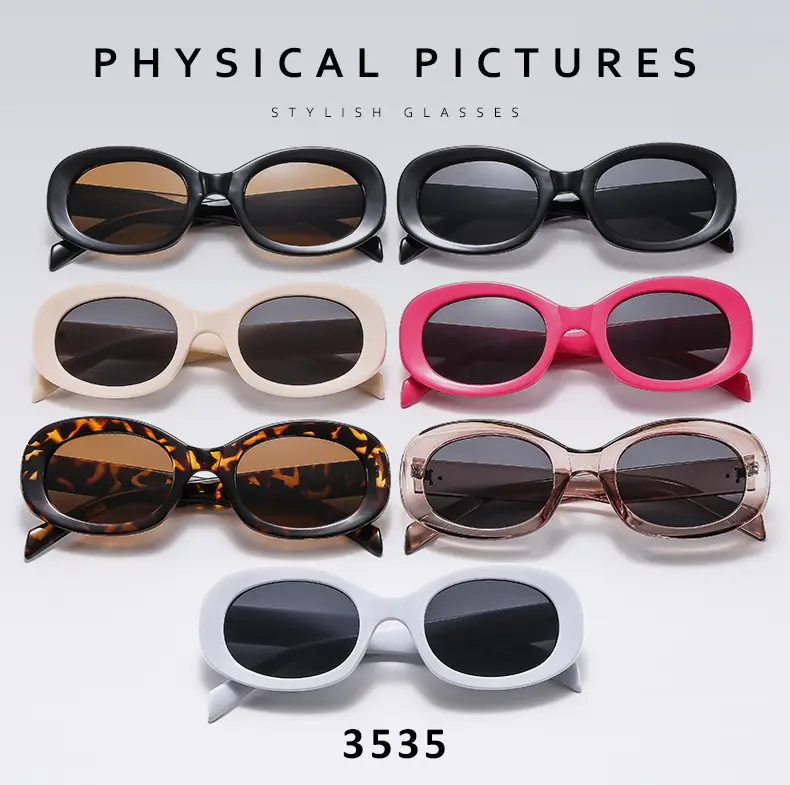 New Retro Black Oval Sunglasses for Women — feature 5