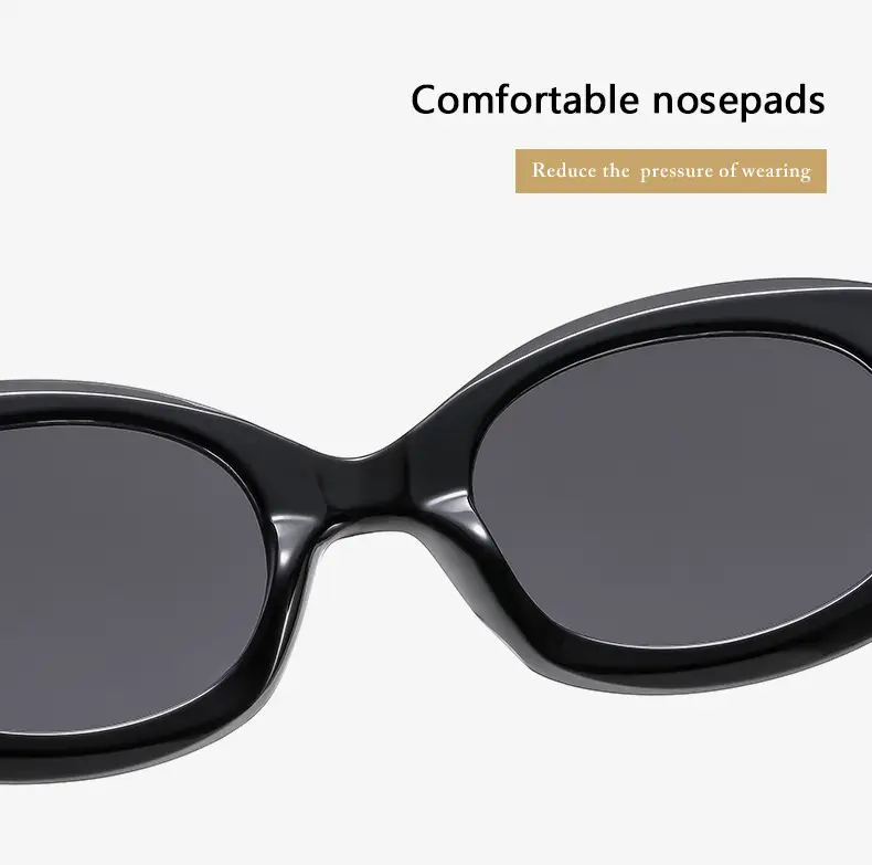 New Retro Black Oval Sunglasses for Women — feature 7