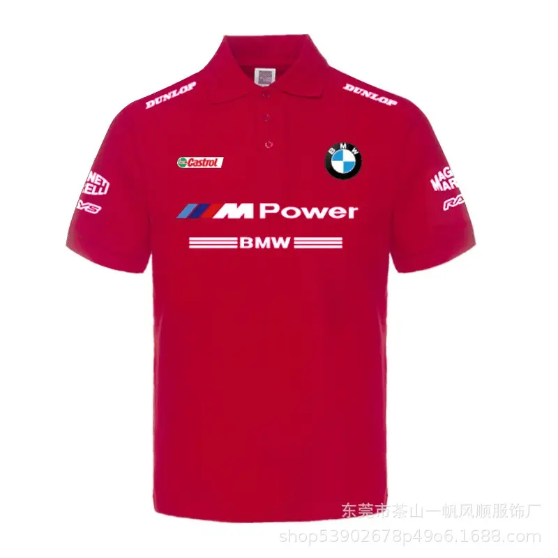 Short-Sleeved Men's Polo Mountain Biking Clothing, Off-Road Motorcycle Downhill Clothing, Breathable for Summer, Available for Customization — feature 11