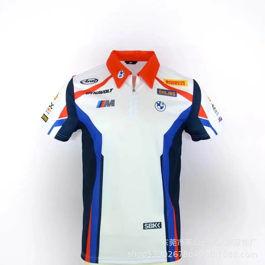 Short-Sleeved Men's Polo Mountain Biking Clothing, Off-Road Motorcycle Downhill Clothing, Breathable for Summer, Available for Customization — feature 15