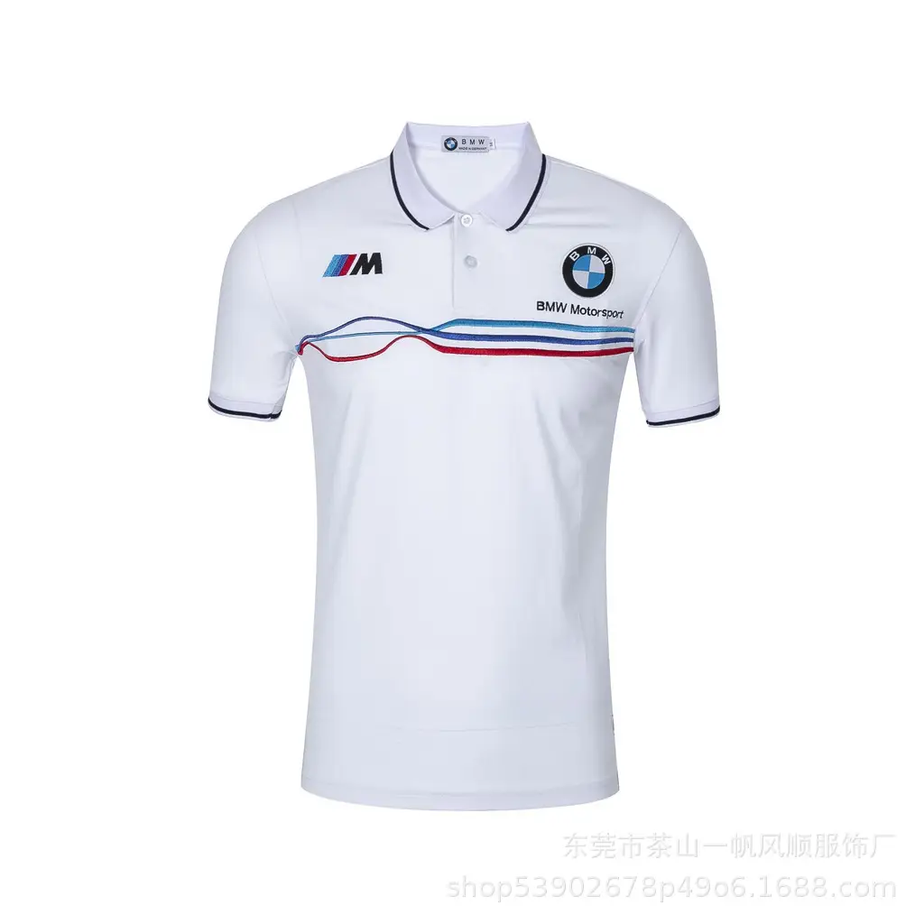 Short-Sleeved Men's Polo Mountain Biking Clothing, Off-Road Motorcycle Downhill Clothing, Breathable for Summer, Available for Customization