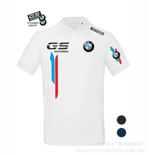 Short-Sleeved Men's Polo Mountain Biking Clothing, Off-Road Motorcycle Downhill Clothing, Breathable for Summer, Available for Customization
