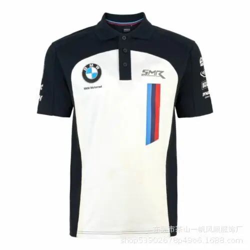 Short-Sleeved Men's Polo Mountain Biking Clothing, Off-Road Motorcycle Downhill Clothing, Breathable for Summer, Available for Customization