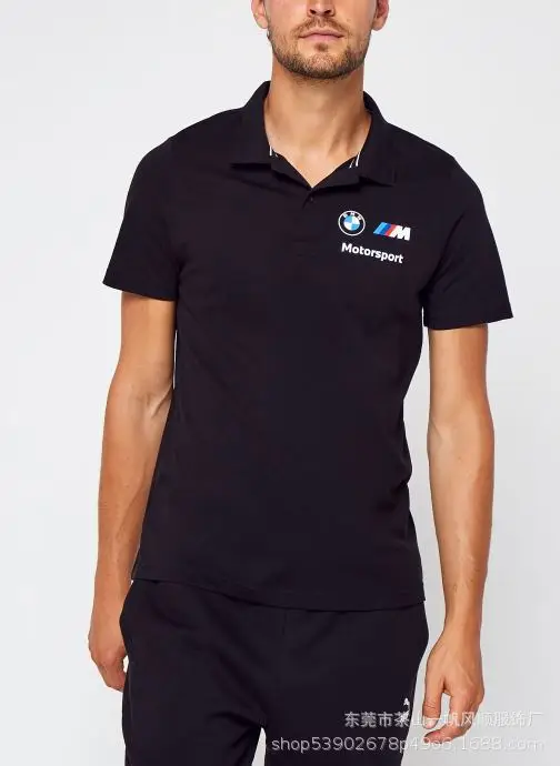 Short-Sleeved Men's Polo Mountain Biking Clothing, Off-Road Motorcycle Downhill Clothing, Breathable for Summer, Available for Customization