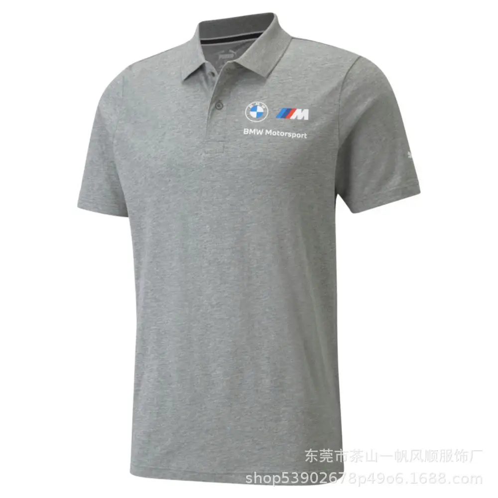 Short-Sleeved Men's Polo Mountain Biking Clothing, Off-Road Motorcycle Downhill Clothing, Breathable for Summer, Available for Customization