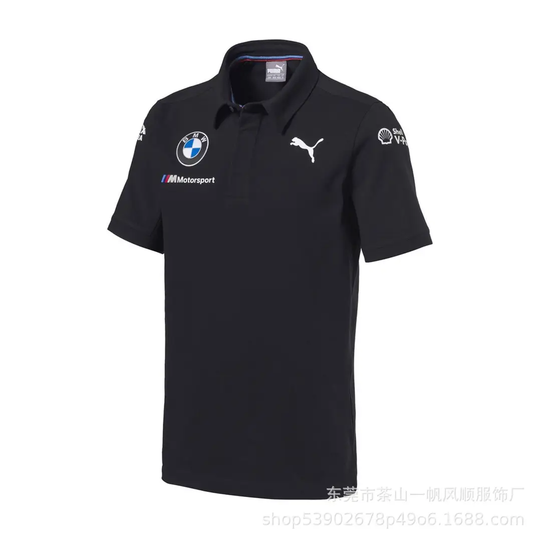 Short-Sleeved Men's Polo Mountain Biking Clothing, Off-Road Motorcycle Downhill Clothing, Breathable for Summer, Available for Customization