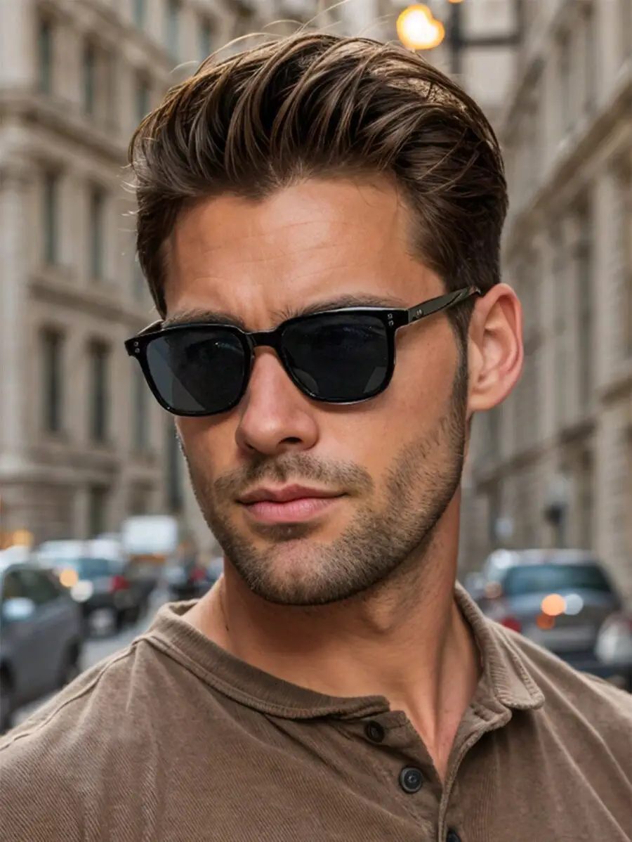 Square Sunglasses for Men Anti-UV Driving Sun Protection β feature 1