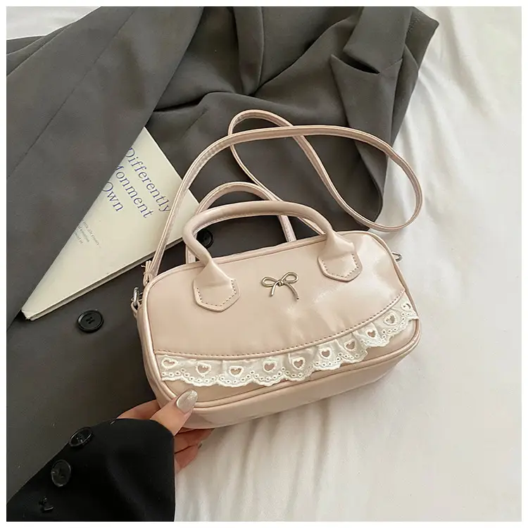 White Lace Handbag for Women 2025 Summer