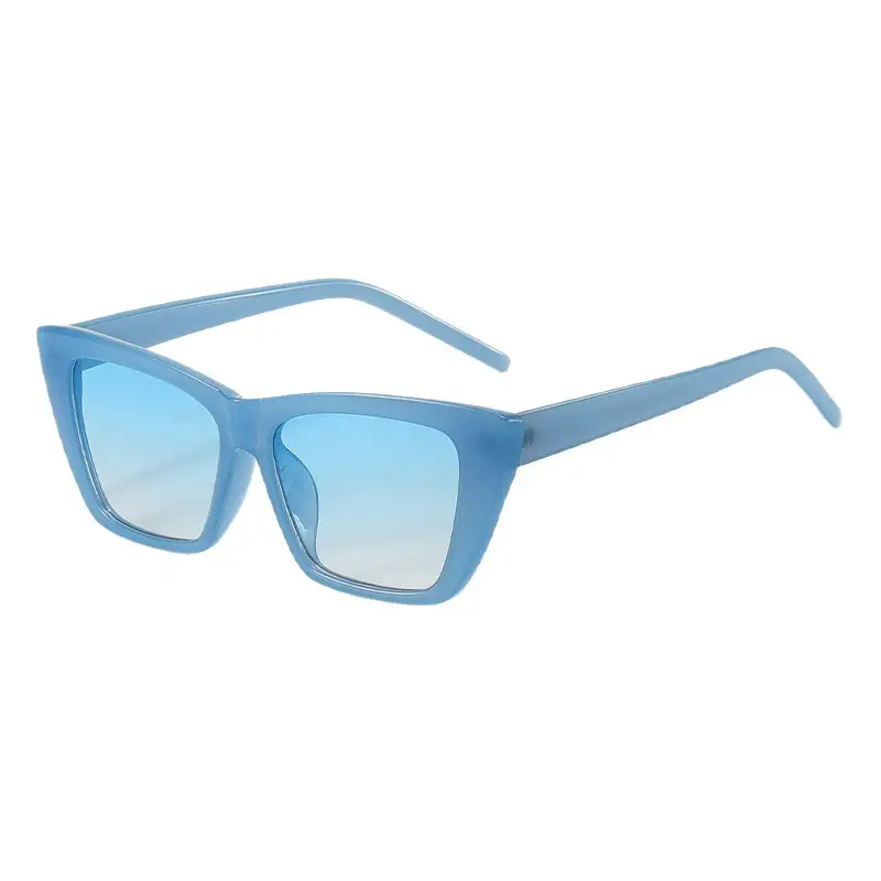 Women Cat-Eye Sunglasses Off-White Black - Image 13