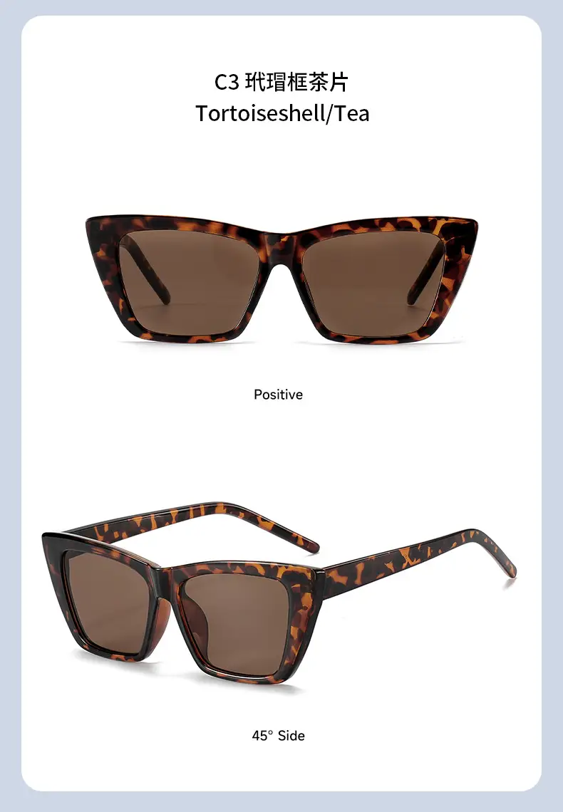 Women Cat-Eye Sunglasses Off-White Black β feature 13