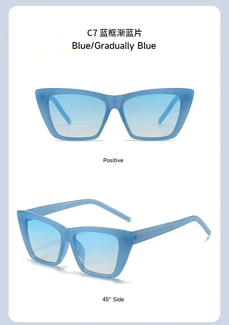 Women Cat-Eye Sunglasses Off-White Black β feature 16