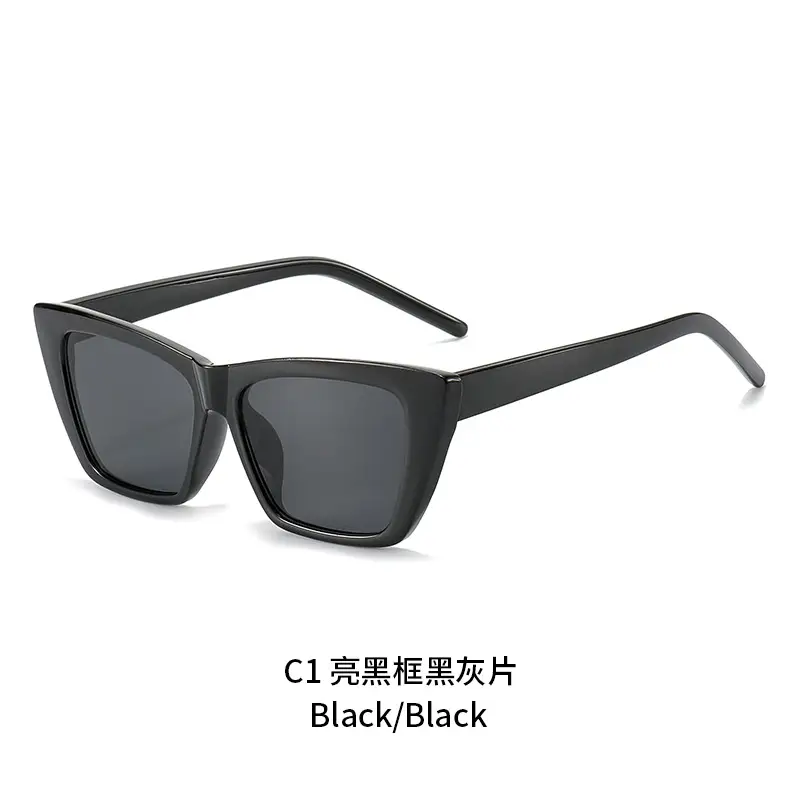 Women Cat-Eye Sunglasses Off-White Black