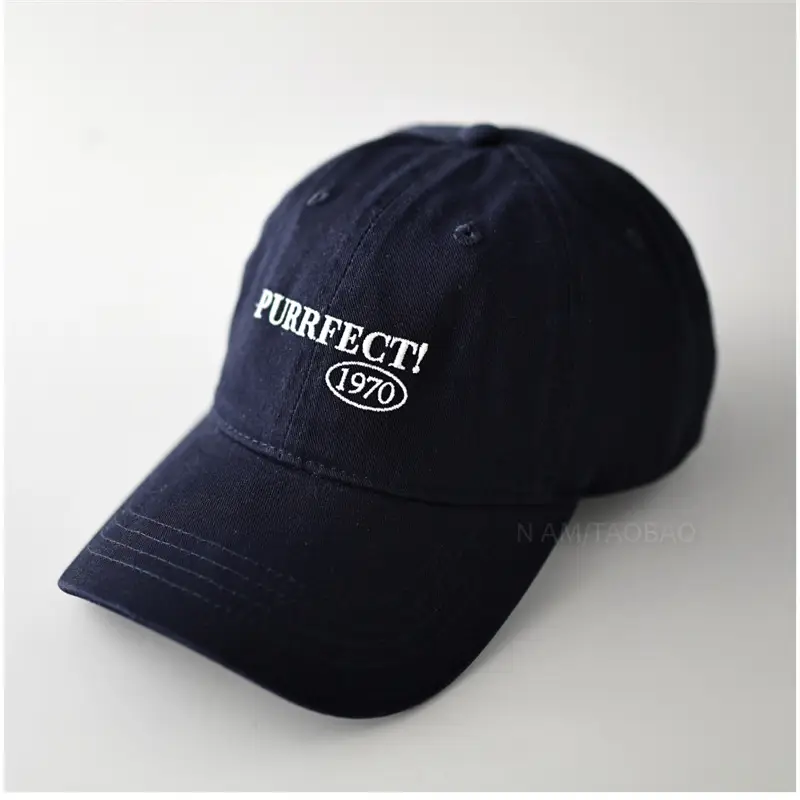 Navy Blue Letter Embroidered Baseball Cap with 1950 Logo - Image 10