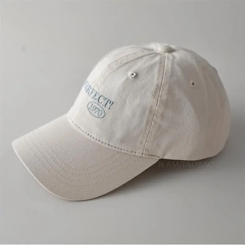 Navy Blue Letter Embroidered Baseball Cap with 1950 Logo — feature 9
