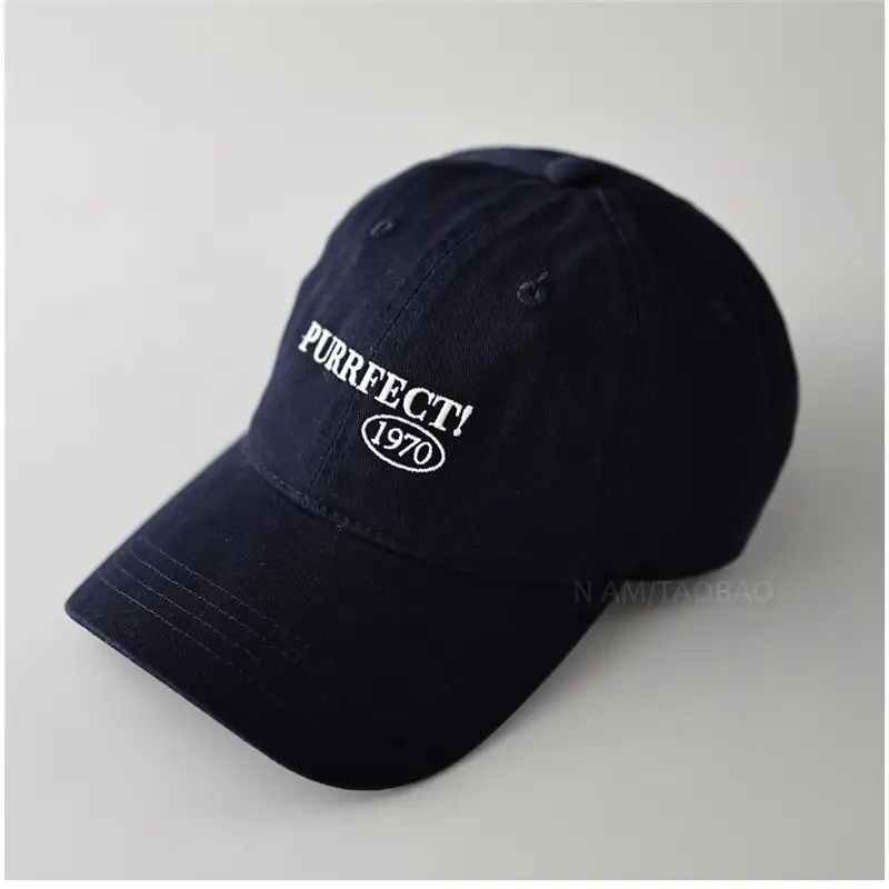 Navy Blue Letter Embroidered Baseball Cap with 1950 Logo - Image 2