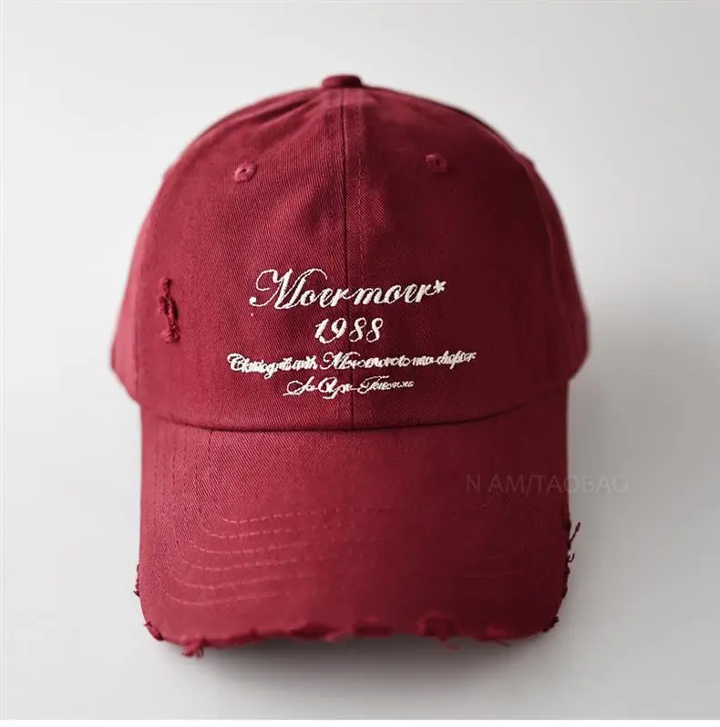 Maroon Embroidered Baseball Cap for Men Women — feature 12