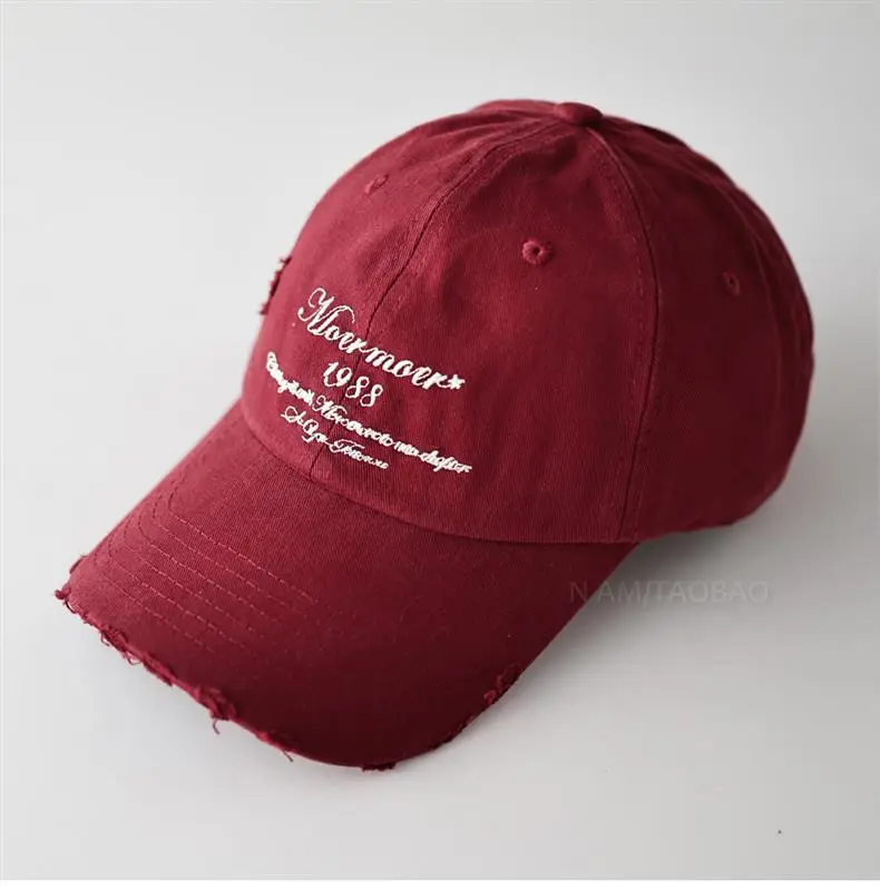 Maroon Embroidered Baseball Cap for Men Women — feature 13