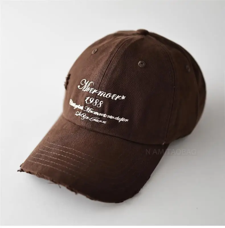 Maroon Embroidered Baseball Cap for Men Women — feature 5