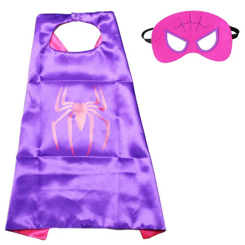 Halloween Kidsren's Performance Hero Cloak Adult Spider-Man Superman Captain America Batman Iron Man Cloak