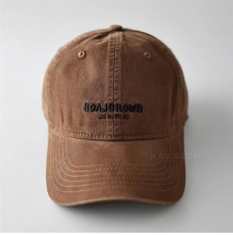 Black Korean Style Letter Embroidery Baseball Cap for Men Women — feature 10