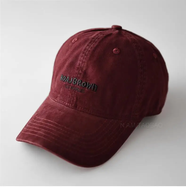 Black Korean Style Letter Embroidery Baseball Cap for Men Women — feature 3