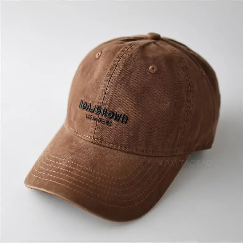 Black Korean Style Letter Embroidery Baseball Cap for Men Women — feature 5