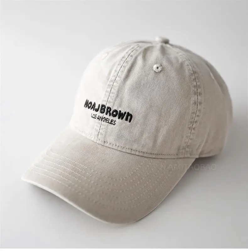 Black Korean Style Letter Embroidery Baseball Cap for Men Women — feature 8