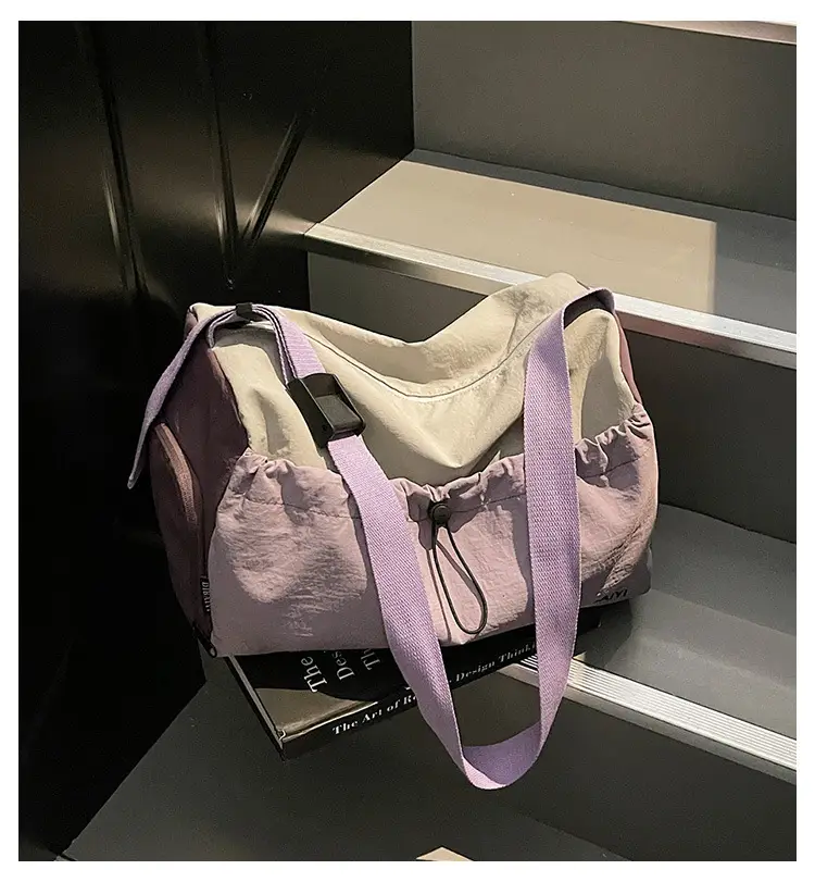 Pink Faux Leather Crossbody Travel Bag for Short Trips — feature 1