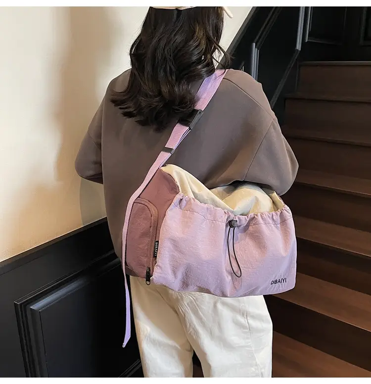 Pink Faux Leather Crossbody Travel Bag for Short Trips — feature 19